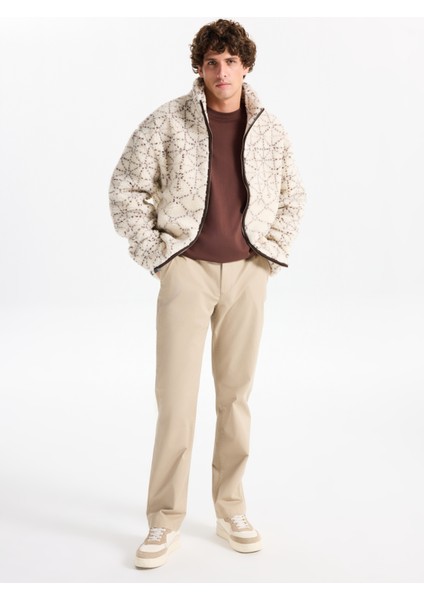 Dik Yaka Ekru Erkek Sweatshırt M5BL22K9GV2-P1UC Soldier Erkek Cek fiyatları