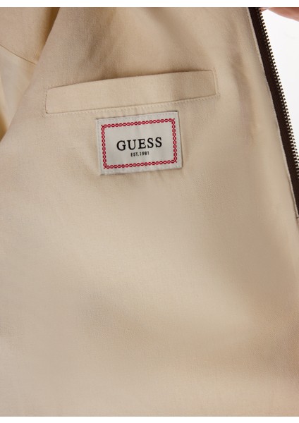 Dik Yaka Ekru Erkek Sweatshırt M5BL22K9GV2-P1UC Soldier Erkek Cek