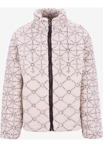 Dik Yaka Ekru Erkek Sweatshırt M5BL22K9GV2-P1UC Soldier Erkek Cek