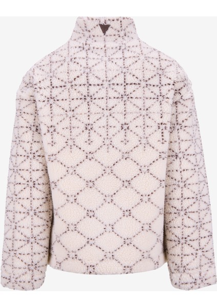 Dik Yaka Ekru Erkek Sweatshırt M5BL22K9GV2-P1UC Soldier Erkek Cek