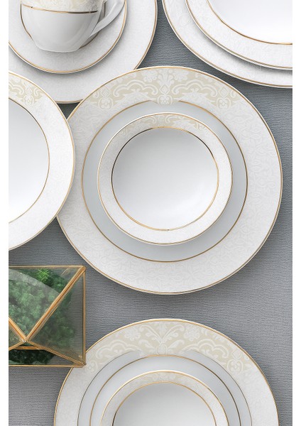 Fodis Güral Porselen Tolstoy 84 Parça Yemek Takımı