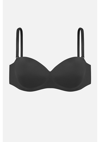 Lotus Lazer Dikişsiz Balensiz Desteksiz Sütyen - 2819 - Siyah
