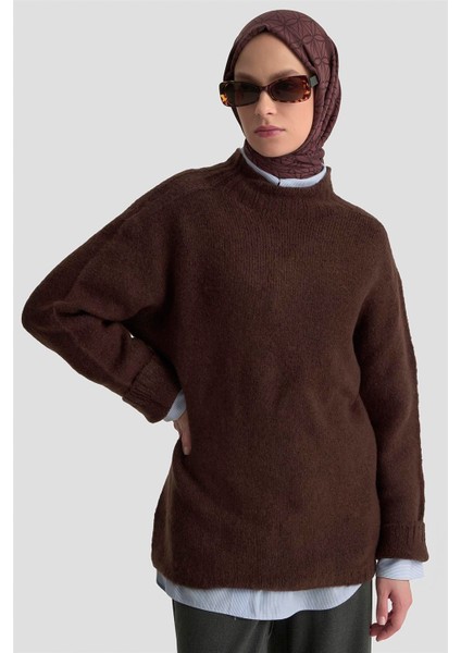 Düz Triko 25KD6001 Kahverengi fırsatları