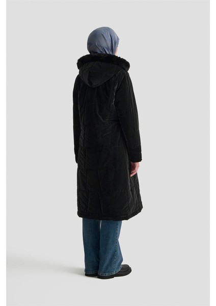 Kapüşonlu Kapitone 25KD2402 Siyah indirimleri