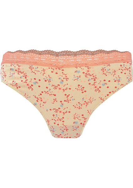 2'li Cotton Yumuşak Baskılı Külot Seti- Ekru-Ten-S fiyatları