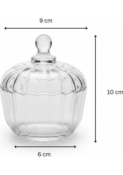 Liva 2'li Kapaklı Cam Şekerlik Seti 10 x 9 cm fiyatları