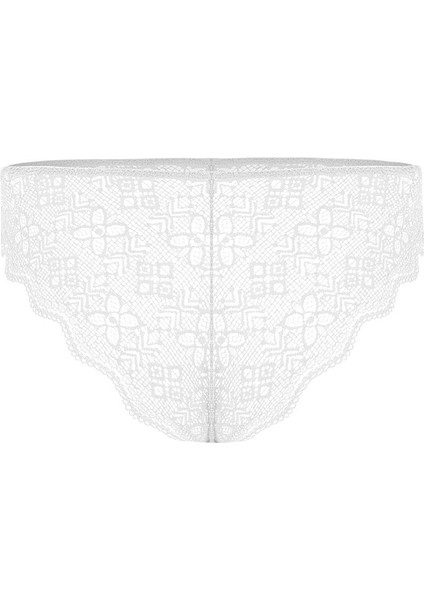 Anna 2736 Dantelli Dekolte Sütyen ve Külot Takımı- Dolgusuz Ekru