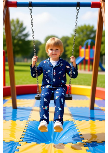 Erkek Çocuk Baskılı Uzun Kollu Pijama Takımı Konforlu Geceler Için Ideal Seçim Kaliteli Şık modelleri