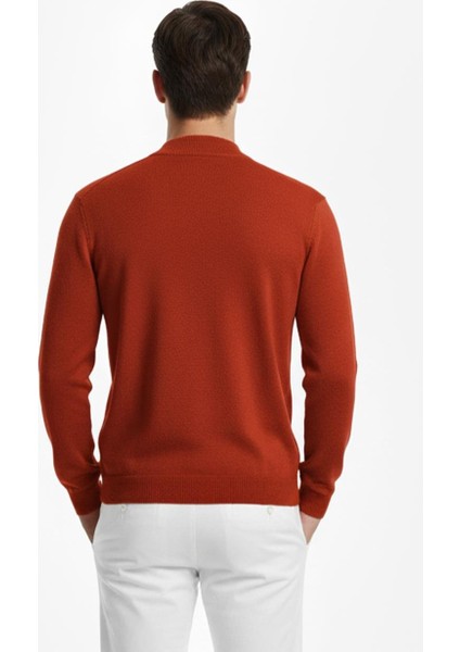 Kırmızı Yarım Balıkçı Triko Kazak fiyatları