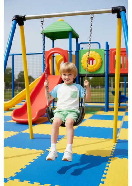 Erkek Çocuk %100 Pamuklu Günlük Kısa Kollu Üst ve Şort Kombin Kaliteli Şık Rahat