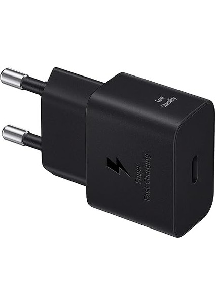 Hızlı Şarj Adaptörü, Enerji Tasarruflu Şarj Cihazı, Usb-C Veri Kablosu, 25 Watt, Siyah, EP-T2510X fiyatları
