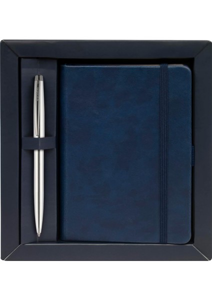 Sıvama Kalın Kapak Defter A6 Lacivert & 108M Prestıge Tükenmezkalem