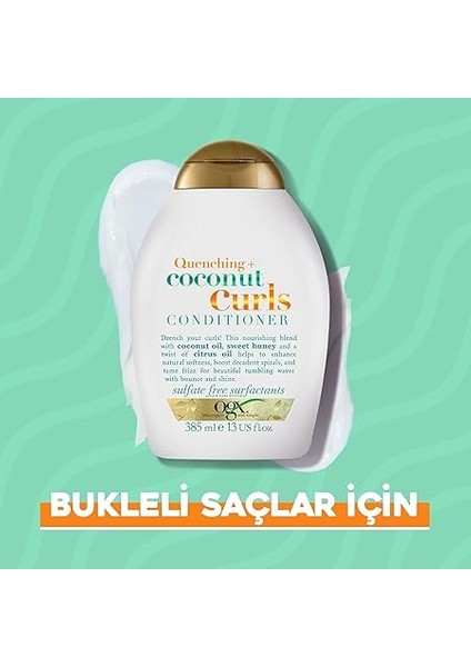 Bukleli Saçlar Için Nemlendirici Coconut Curls Sülfatsız Bakım Kremi (385 Ml) fırsatları