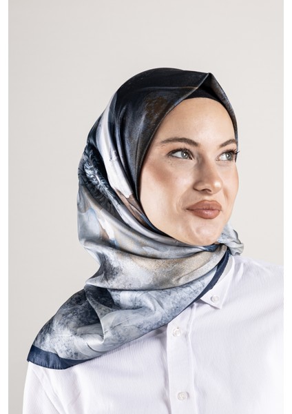 Dijital Kristal Desenli Eşarp 95x95 – Pastel Desen-4 fırsatları