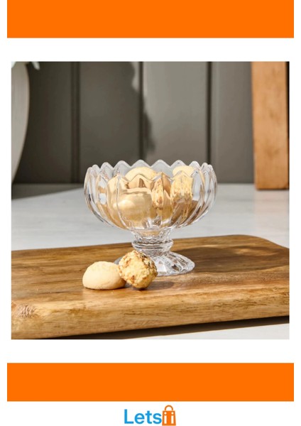 6'lı Şık Kristal Cam Çerezlik Seti Zarif Tasarım modelleri