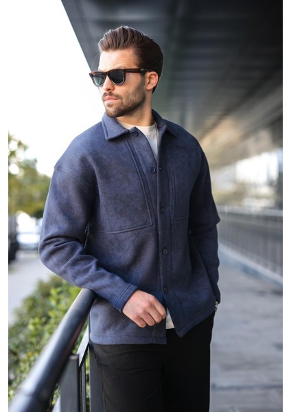 Lacivert Içi Polarlı Gömlek Ceket E6767 fırsatları