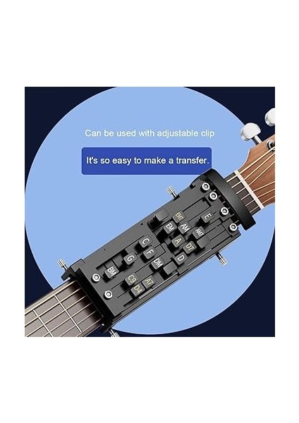 One Touch Chord Pusher – Gitar Akorlarını Kolayca Öğrenin ve Kolayca Ayarlanabilen Tuner. Sekiz Evrensel Akoru Var indirimleri