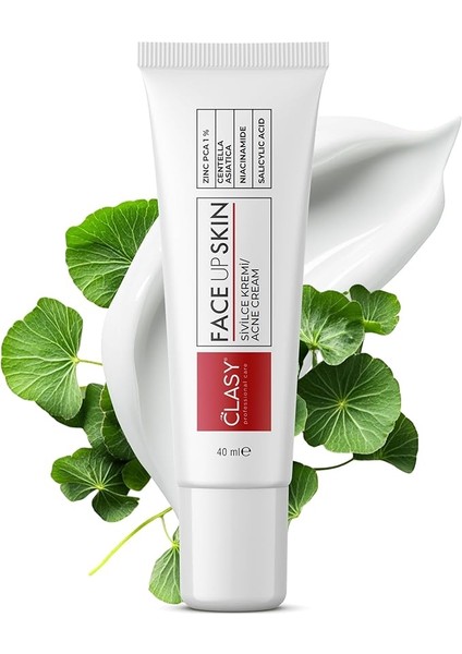 Akne Kremi Yüz Için – Sivilce ve Akne Karşıtı Leke Kremi – Salisilik Asit & Niasinamid ile Leke Giderici – Genç ve Yetişkin Cilt Bakımı, 40 ml