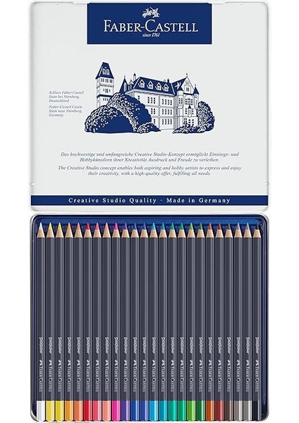 Goldfaber Sulu Boya Kalemi, 24 Renk, Yüksek Pigment, Canlı Renkler, Su ile Çözünebilir, Dayanıklı Uç indirimleri