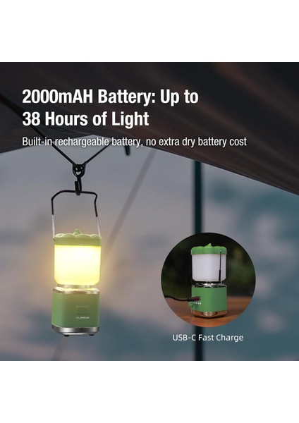 Cl8 Şarjlı Kamp Feneri  Balkabağı Formunda Asılabilir Işık, Iki Renkli Aydınlatma fırsatları