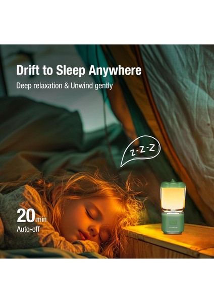 Cl8 Şarjlı Kamp Feneri  Balkabağı Formunda Asılabilir Işık, Iki Renkli Aydınlatma