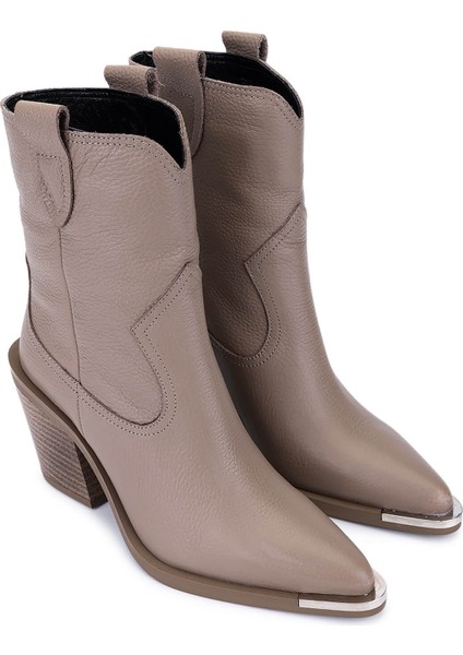 Kadın Hakiki Deri Vizon Klasik Bot 33 20010 Bn Bot SK25-26 Vızon Floter fiyatları