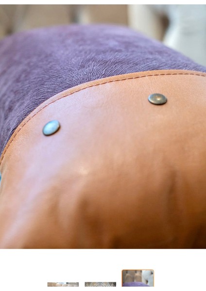 Coco Brown 3 Deri ve Kadife Kırlent modelleri