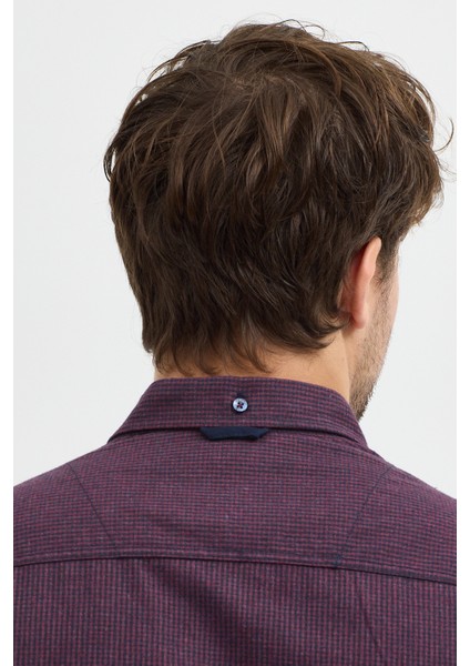 Erkek Pitikare Melanj Desenli Regular Fit Uzun Kollu Gömlek indirimleri