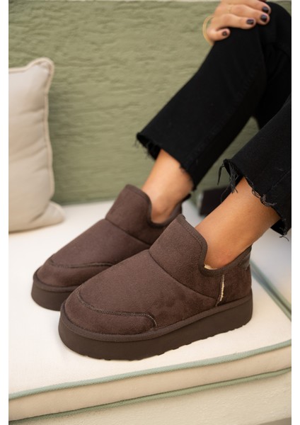 Mayra Acı Kahve Süet Tüylü Bot fiyatları