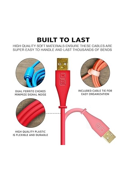 Techtools Chroma Cables Usb-A To B - 1.5mt | Right Angled Red indirimleri