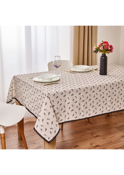 Soft Pine Masa Örtüsü - Ekru - 140X200 cm