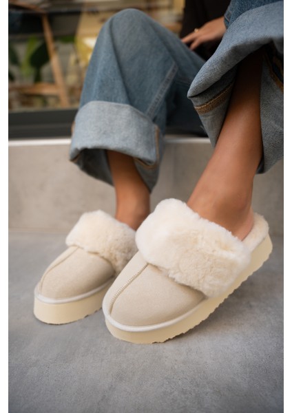 Rover Bej Süet Tüylü Terlik fırsatları