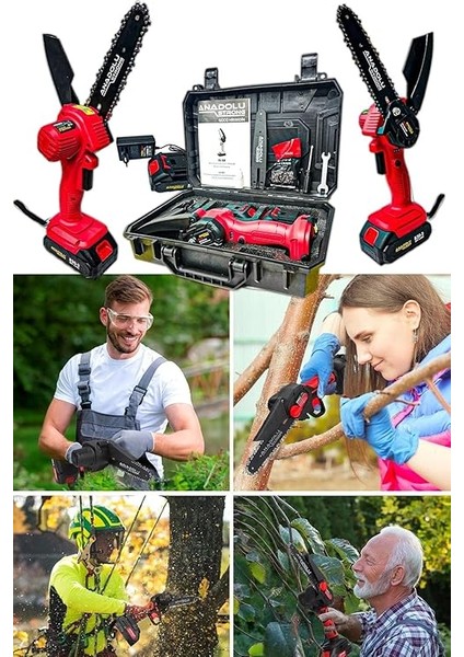 Strong 20 V 2AH Dal Budama Makinesi Şarjlı El Testeresi Çift Batarya 81 Servis modelleri