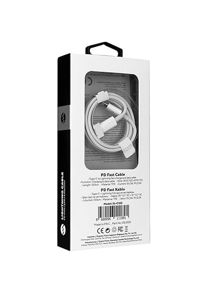 SL-C120 Pd 1m Typec To Lightning Hızlı Şarj Kablosu fiyatları