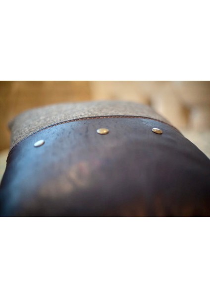 Coco Deep Blue Deri ve Kadife Kırlent fiyatları