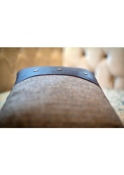 Coco Deep Blue Deri ve Kadife Kırlent modelleri