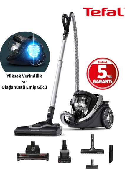 Turbo ve Ecil Hayvan Tüy Toplayıcı Başlıklı Toz Torbasız Elektrikli Süpürge 5 Yıl Garanti + Hav&yün Temizleyici Hediyeli