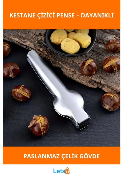 Profesyonel Paslanmaz Çelik Kestane Çizici Pense 17.5 cm