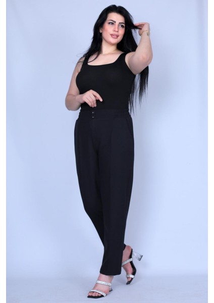 Beli Lastikli Dabıl Kumaş Pantolon