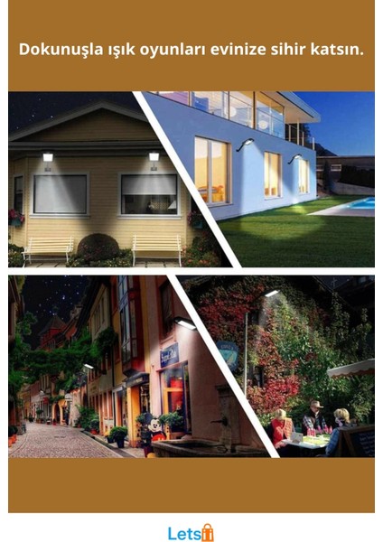 Uzaktan Kumandalı 160 LED Güneş Enerjili Su Geçirmez Bahçe Lambası fiyatları