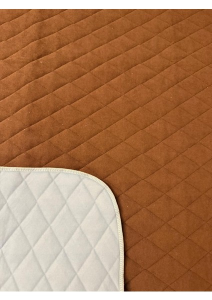 Abso 5 Katlı Yıkanabilir Emici ve Sıvı Geçirmez Çocuk Tuvalet Eğitim Pedi 85X90 cm (Kahverengi)