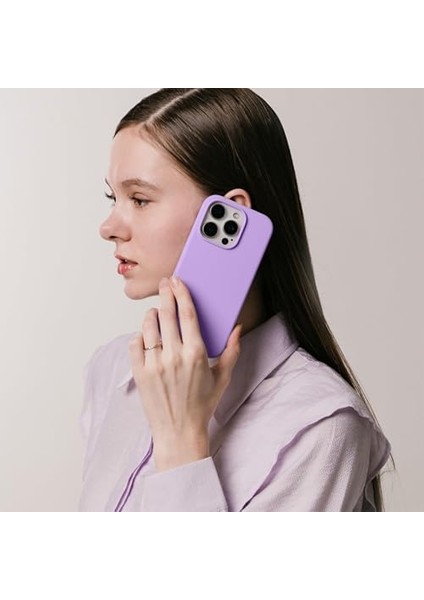 Kılıf Ince Sıvı Silikon 3 Katmanlı Tam Kaplamalı Yumuşak Jel Kauçuk Kılıf Kapak, Koyu Lila (16 Pro Max 16) fiyatları