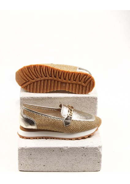 /olivia Kadın Gold Hakiki Deri Ayakkabı fiyatları