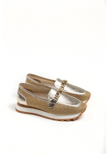 /olivia Kadın Gold Hakiki Deri Ayakkabı modelleri