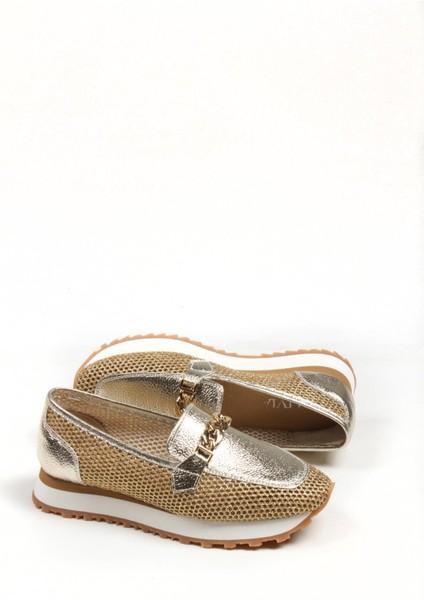 /olivia Kadın Gold Hakiki Deri Ayakkabı fırsatları