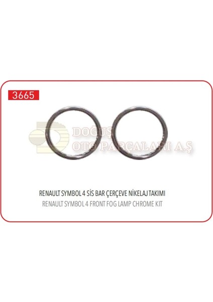 PLK-3665 - On Sıs Çerçeve Krom Bılezık Takım Clıo Iv Hb