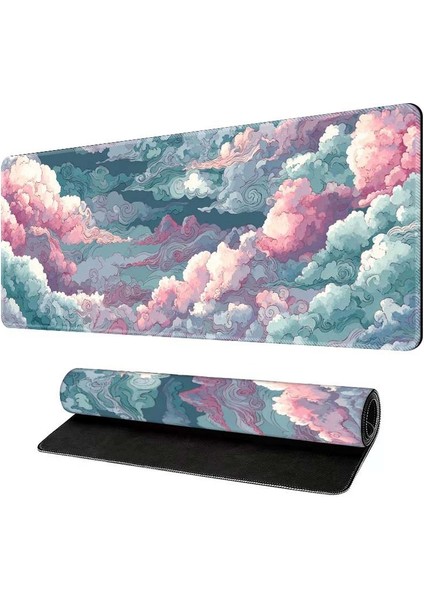 Bulut Desenli Kaymaz Taban Speed Yüzey Gaming Oyuncu Mousepad Su Geçirmez Gaming Mousepet fiyatları