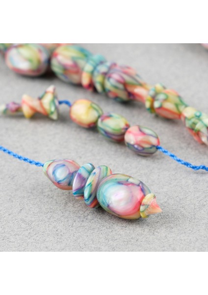 Galalit Yumurta Kesim 8.5X12MM Tesbih -Sedefli Pembe fiyatları