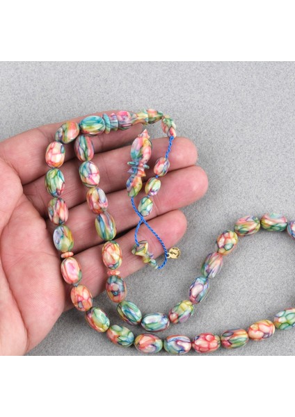 Galalit Yumurta Kesim 8.5X12MM Tesbih -Sedefli Pembe modelleri