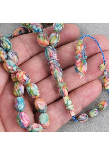 Galalit Yumurta Kesim 8.5X12MM Tesbih -Sedefli Pembe fırsatları